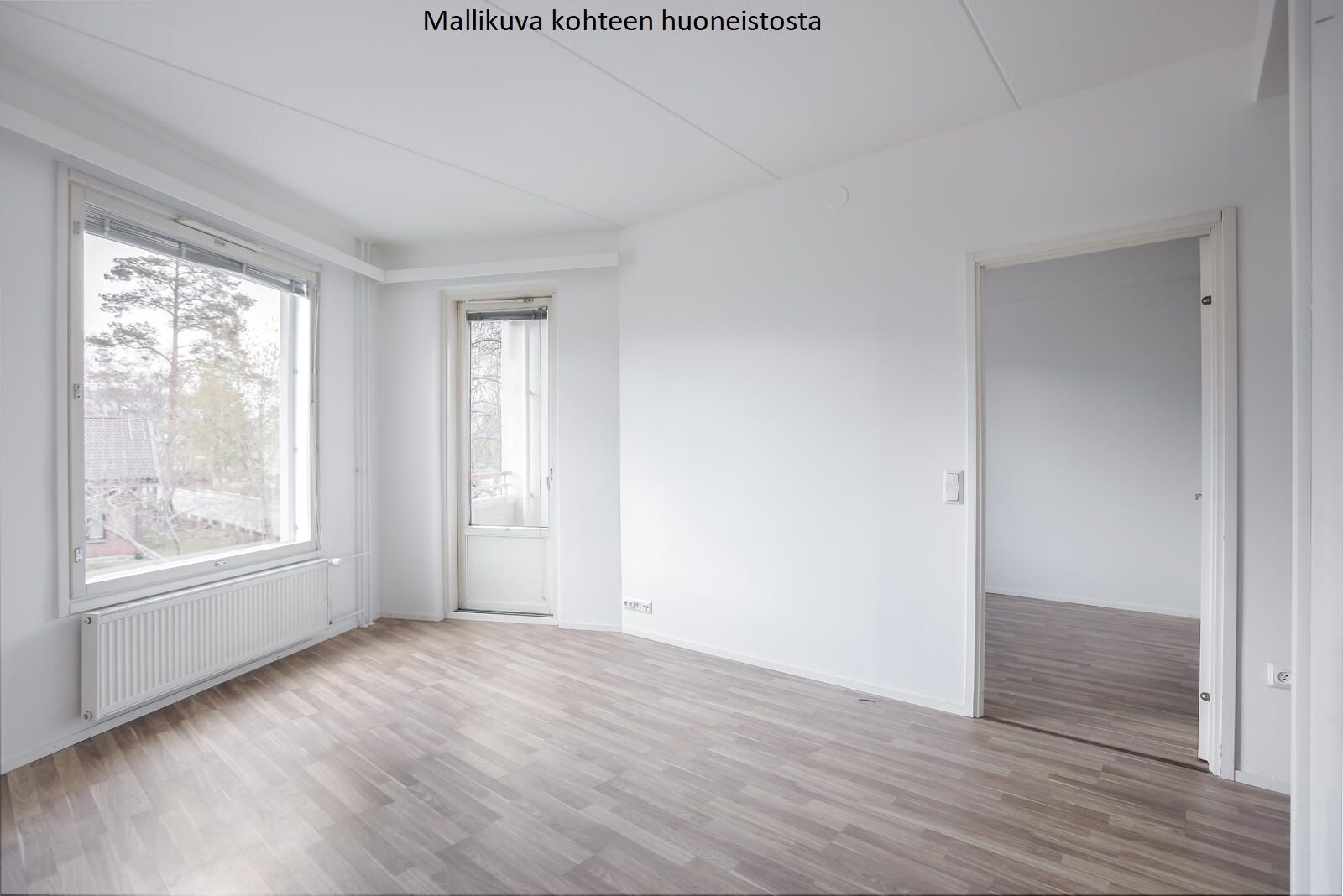 Sahankaari 1-3 kuva asunnon olohuoneesta.